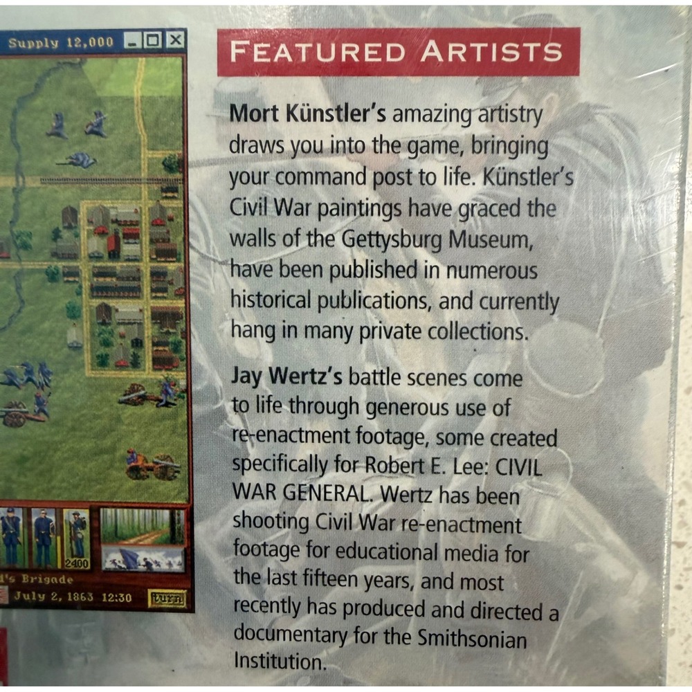 Sierra Civil War‎ General PC Game Win 95 3.1 New Vintage Strategy Retro Big Box - Picture 7 of 9